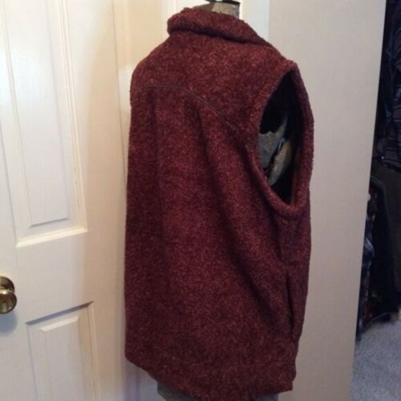 WOOLRICH  SIZE LARGE ROCKY RIDGE VEST TOGGLE BUTTON POCKETS HAZELBERRY HEATHER - Picture 5 of 10